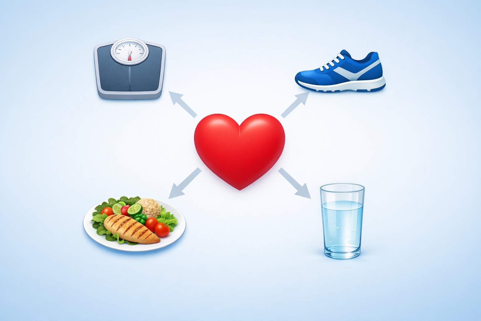 Doctor explaining weight management for cardiovascular care